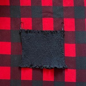 black tube top from shein